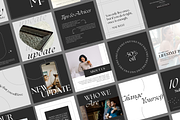 Dark Instagram templates Canva, a Social Media Template by VeliusCreativeStudio (Thumbnail 6 of 8)