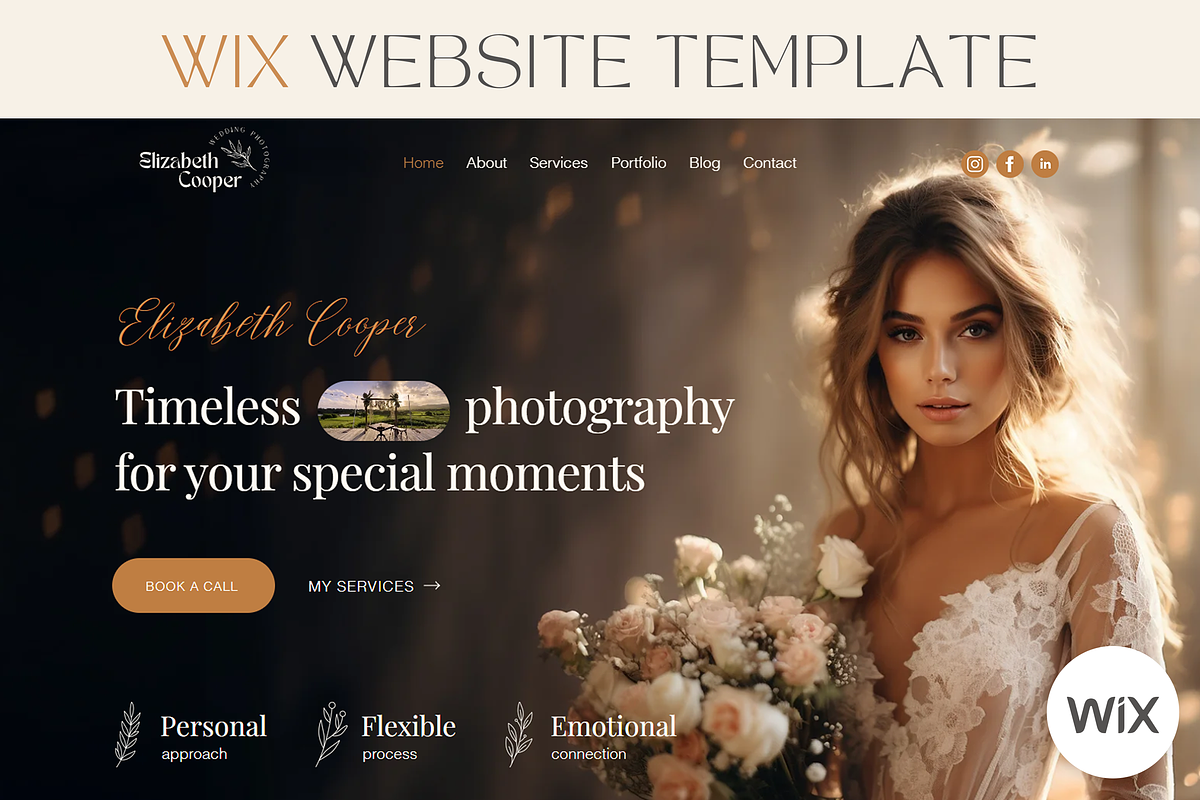 Photography Wix Website Template, a Wix Template by vectorocean (Photo 1 of 11)