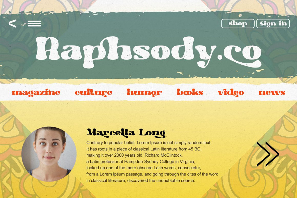 Hippie Vintage - Vintage Sans Font, a Sans Serif Font by PutraCetol Studio (Photo 6 of 11)