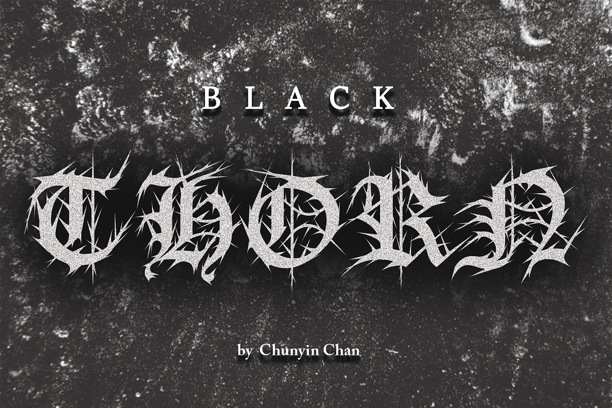 BlackThorn, a Blackletter Font by Chun (Photo 1 of 5)