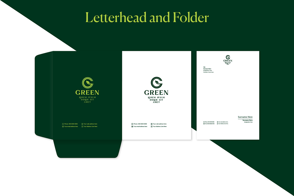 Letter A-Z Nature Logo Kit, a Branding & Logo Template by Luxury Logos (Photo 8 of 11)