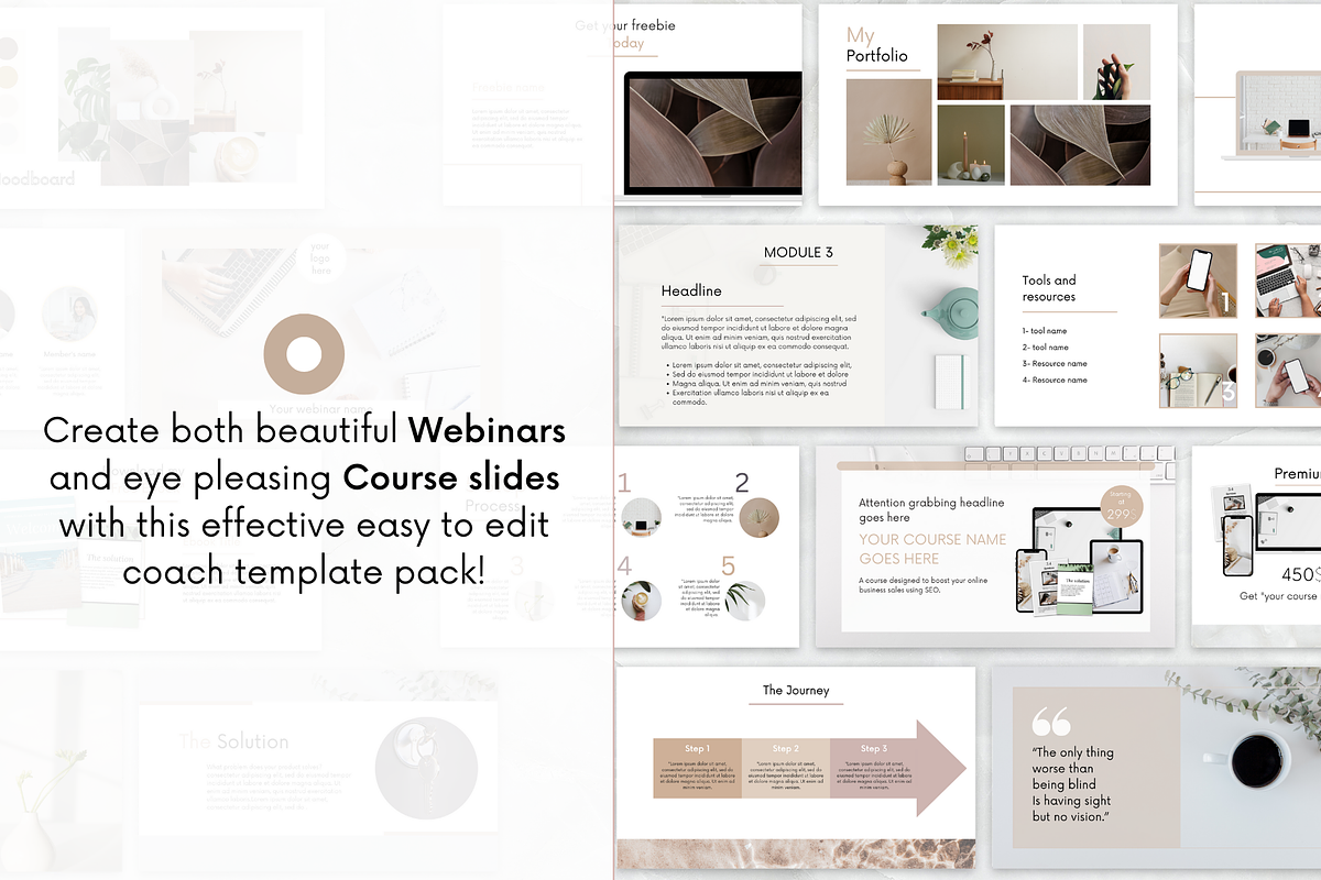 Webinar , Slide Deck Canva Pack, a Presentation Template by PittaFinePrint (Photo 3 of 8)