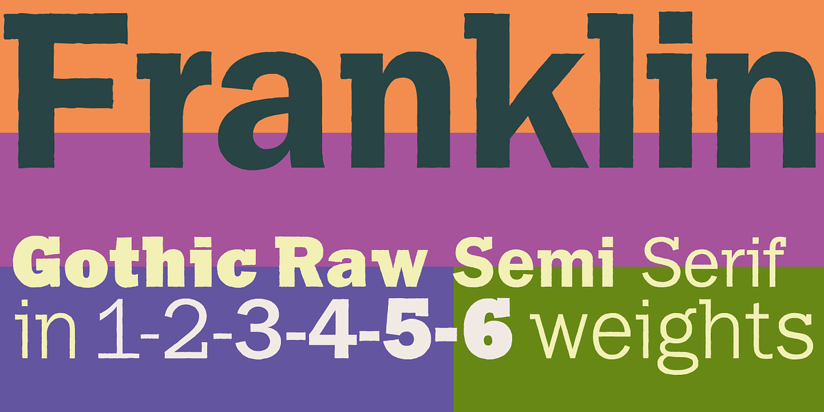 Franklin Gothic Raw Semi Serif, a Sans Serif Font by Wiescher-Design (Photo 2 of 6)
