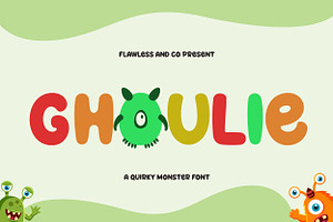 Ghoulie - Display Monster Font, a Font by Flawless And Co