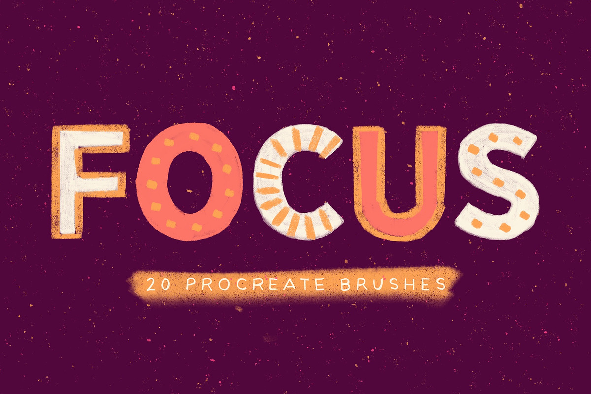 Focus Procreate Brushes, a Brush Add-On by LuOtero (Photo 1 of 5)