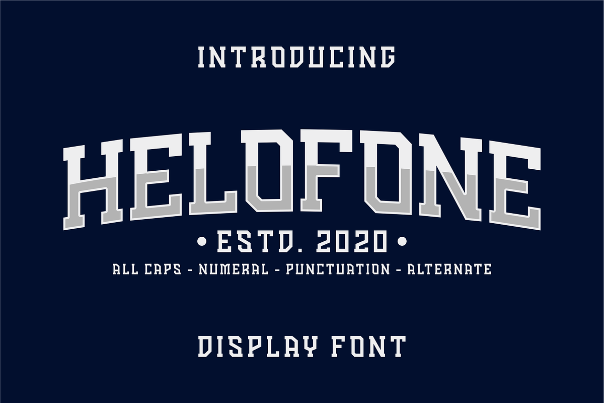 Helofone Sport Font, a Font by 24Design Studios (Photo 1 of 6)