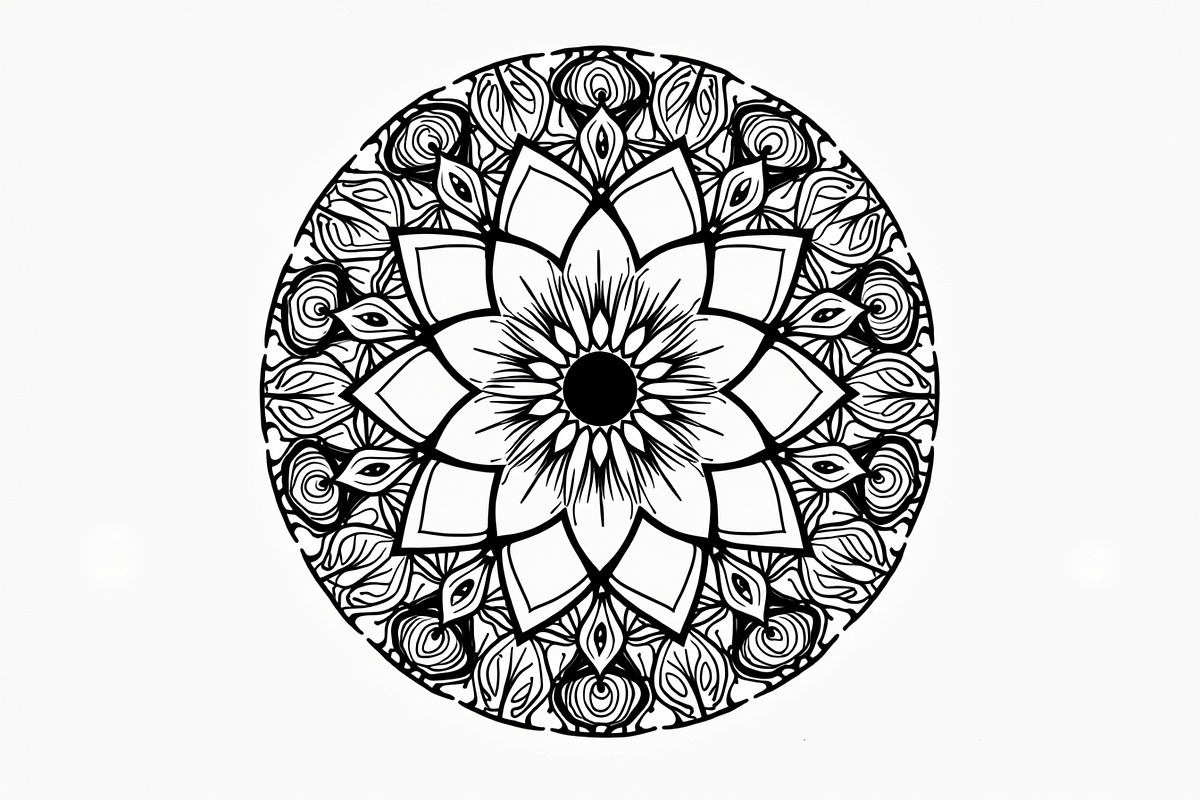 Elegant Hand-Drawn Mandala Designs, an Object Graphic by BIPLOB EXPERT (Photo 8 of 13)