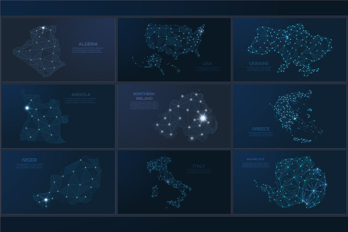 Maps in the form of the night sky, a Technology Illustration by Infographics project (Photo 3 of 9)