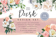 Flower Clipart - Dusk, an Illustration by Twigs and Twine (Thumbnail 1 of 9)