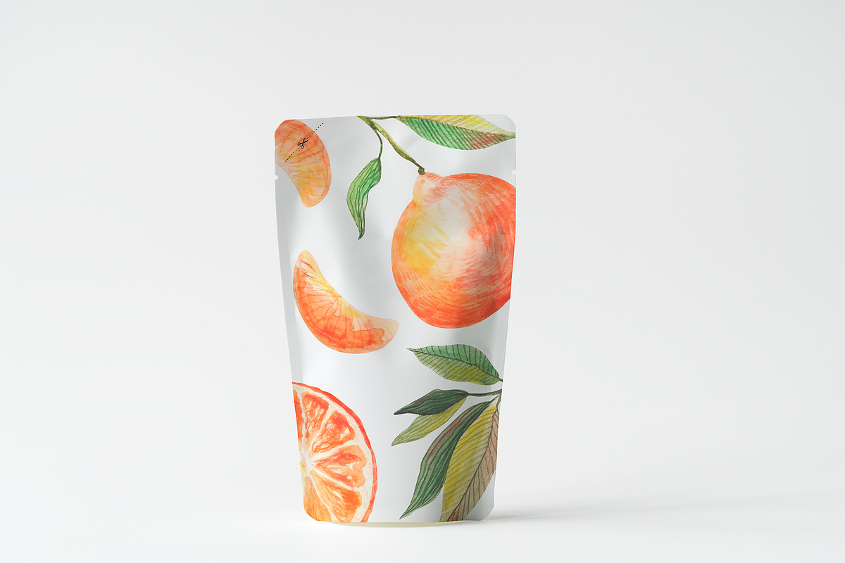 Watercolor Orange Fruit Clipart, a Food Illustration by Dina Guiter (Photo 7 of 10)