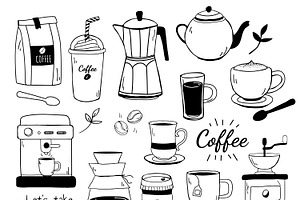 Cafe And Coffee House Pattern Vector