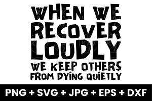 When We Recover Loudly Funny SVG, a Graphic by KA7-Designs