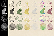 Procreate Stamps Brush Forest Animal, a Shape Add-On by Ducatum (Thumbnail 2 of 10)