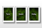 Tropical Palm Leaves posters., a Poster Template by Leo Edition (Thumbnail 2 of 9)