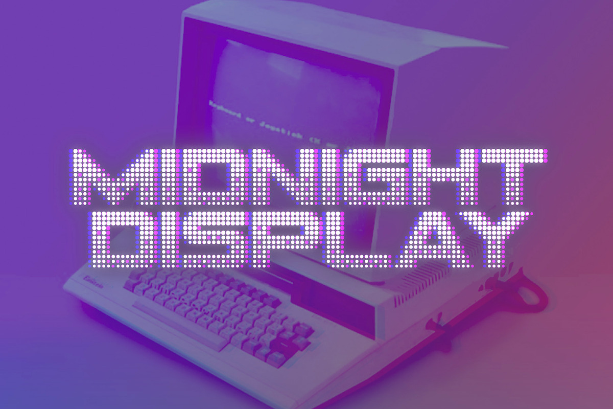 CRT-64 Dotted Font preview 2