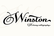 Winston Script, a Script Font by Areatype (Thumbnail 1 of 7)