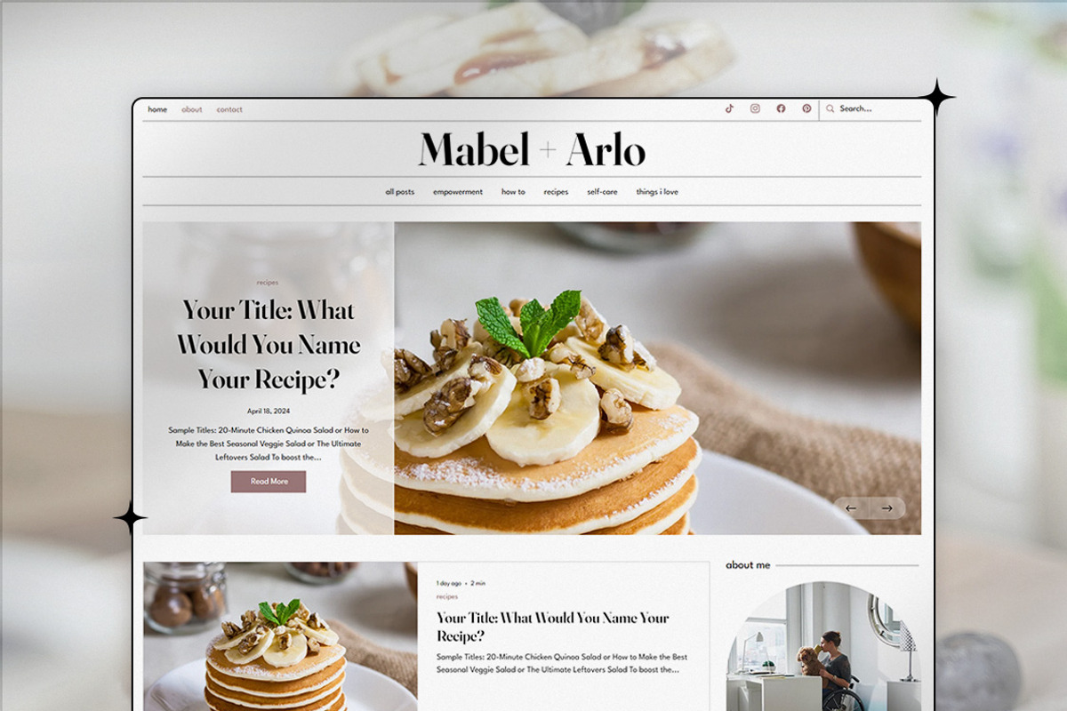 Mabel + Arlo Wix Template, a Wix Template by Girl Boss From Home (Photo 5 of 8)