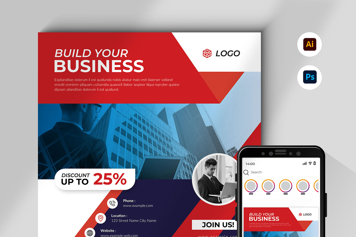 Business Promotion Banner Template, a Social Media Template by Spark_Creative (Photo 1 of 2)