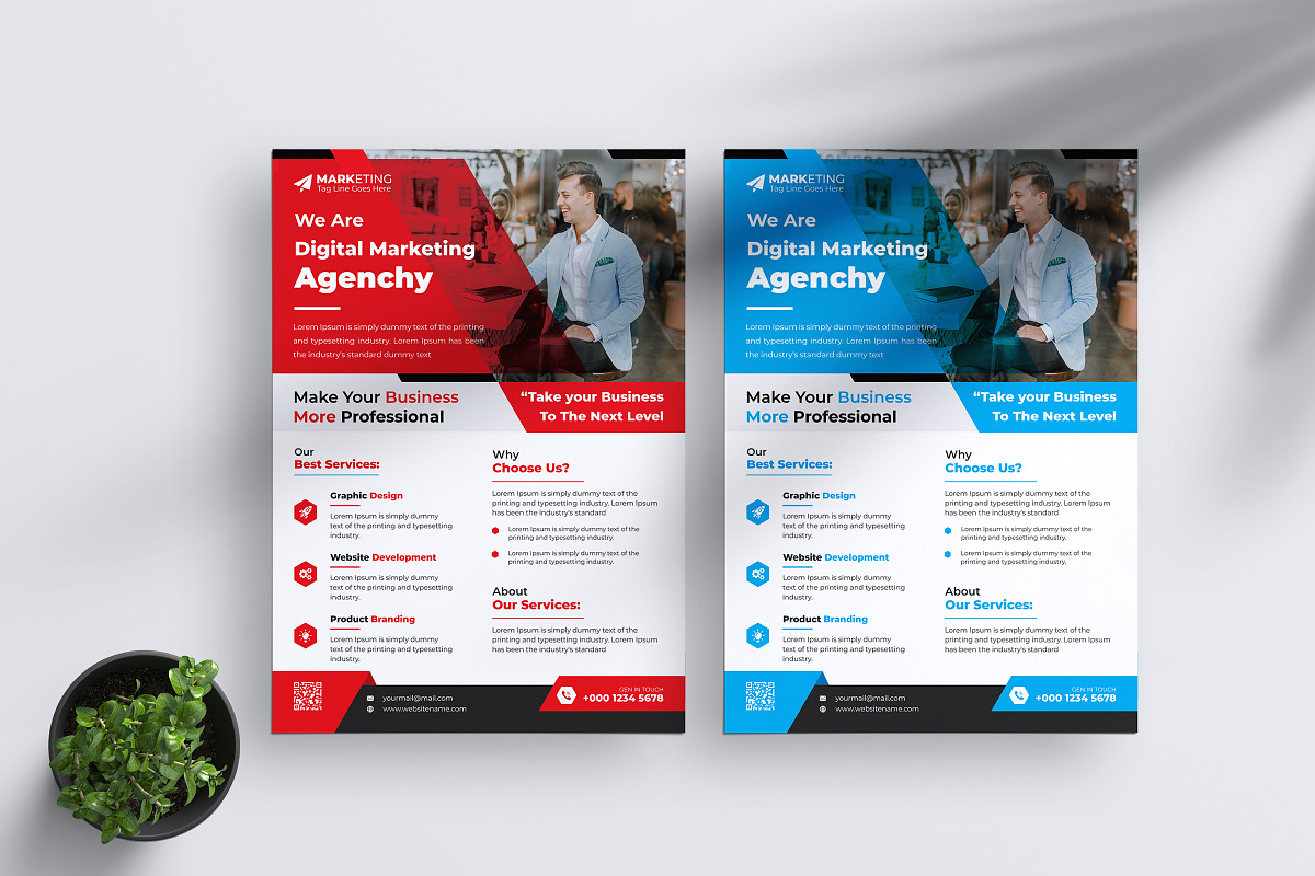 Corporate Theme Business Flyer Templ, a Flyer Template by Graphiexperto (Photo 1 of 6)