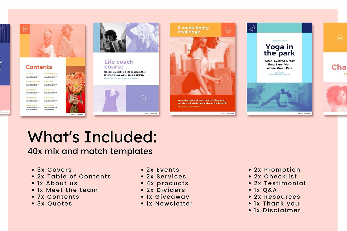 Coach eBook, a Magazine Template by Cultive Creative (Photo 2 of 13)