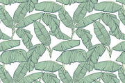 Tropical palm leaves patterns, a Pattern Graphic by Julia Bilenko (Thumbnail 4 of 7)