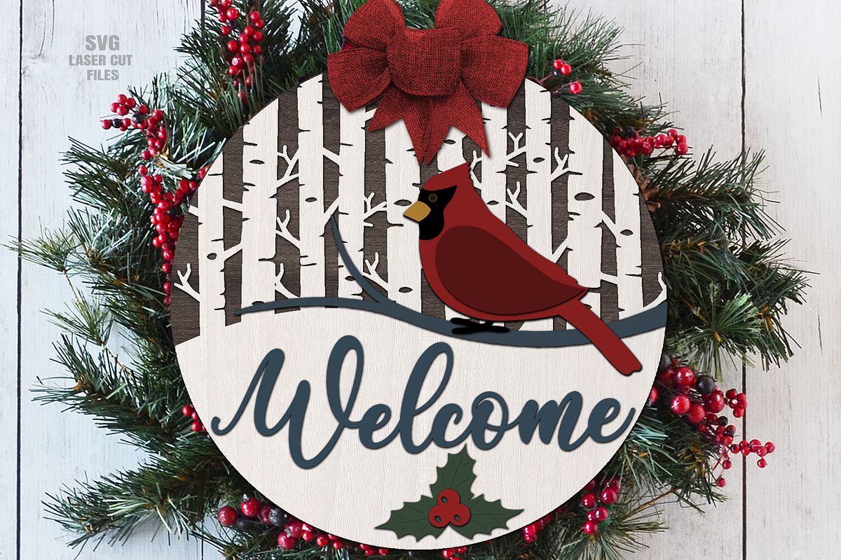 Cardinal SVG | Welcome Sign SVG, a Graphic by Cloud9DesignSVG (Photo 1 of 4)