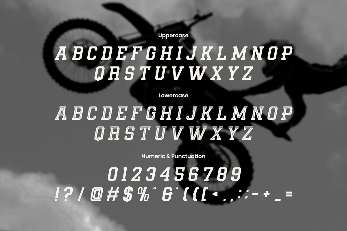 Reztor - Modern Sport Display Font, a Sans Serif Font by Flawless And Co (Photo 9 of 10)
