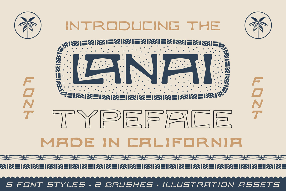 Lanai Typeface | Island Font, a Sans Serif Font by NienowBrand (Photo 1 of 8)