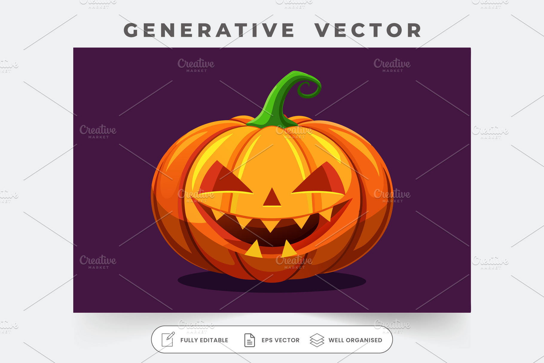 A bright jack o lantern features a p, a Photo by SouravDesign