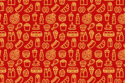 Fast Food Patterns, a Pattern Graphic by Oleg Tokarev Art (Thumbnail 4 of 5)
