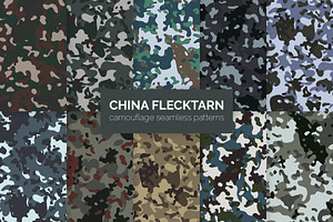 China Flecktarn Camouflage Patterns