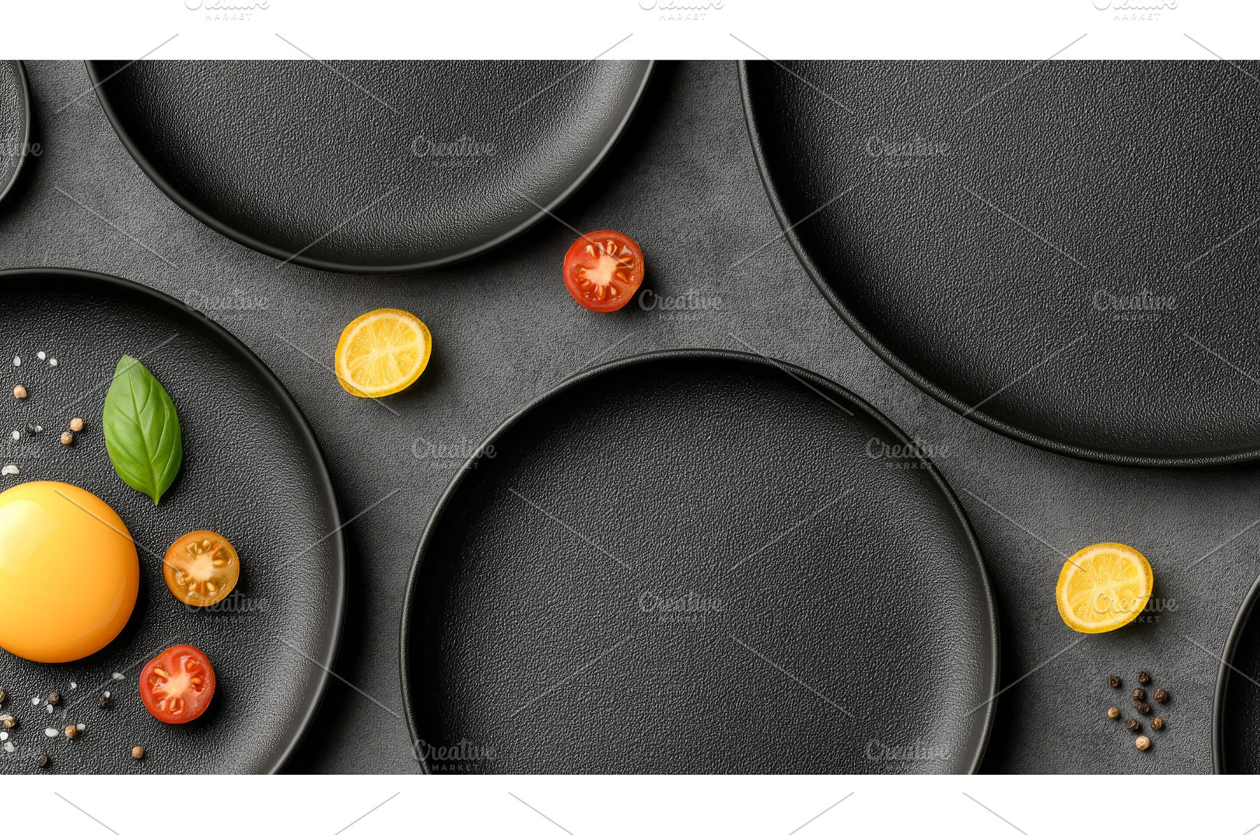 On a black plate, a delicious citrus, a Food & Drink Photo by ZinetroN
