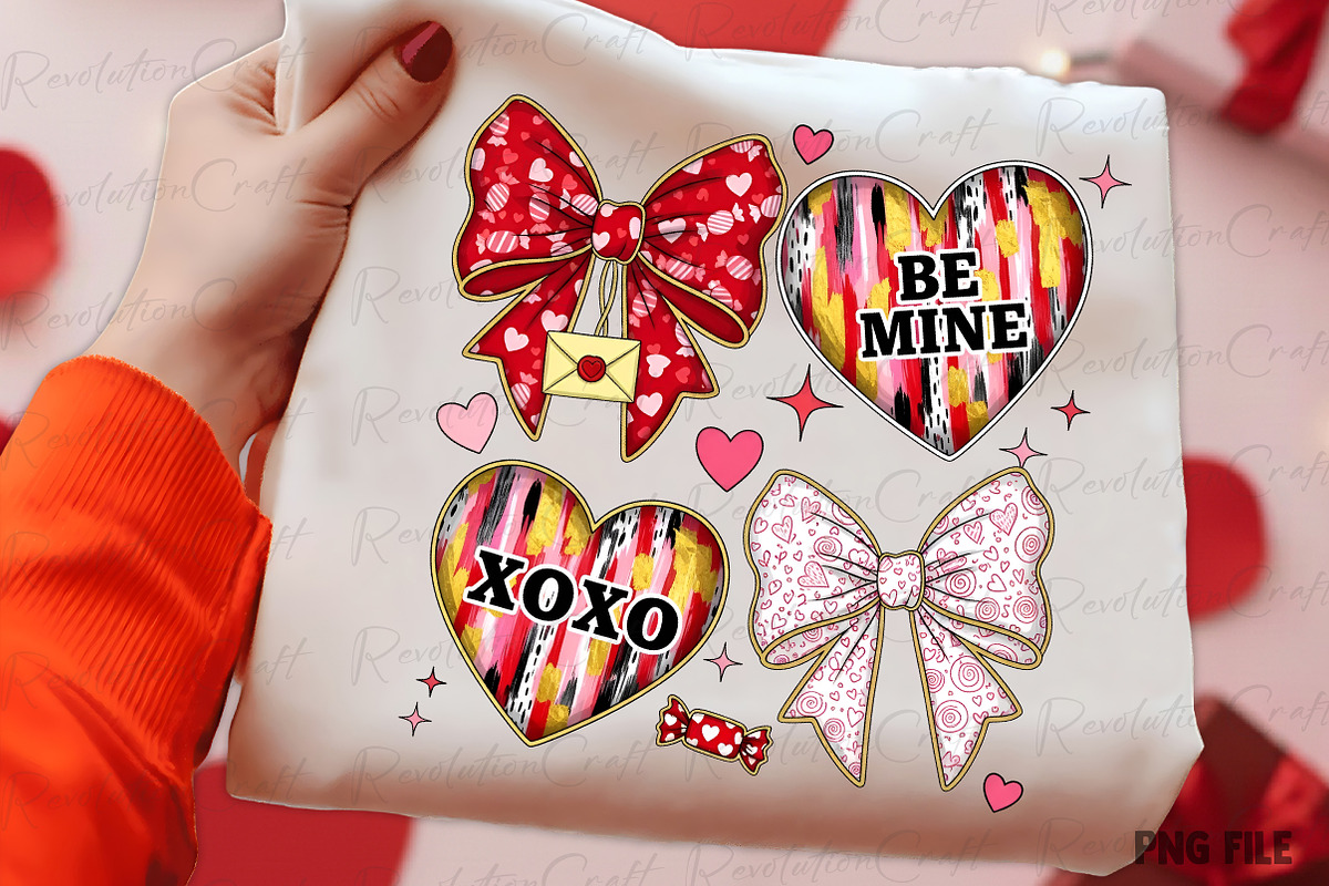 Coquette Valentine Heart Bow PNG, an Illustration by OK Design (Photo 4 of 4)
