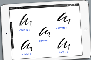 Crayon Brushpack For Procreate App