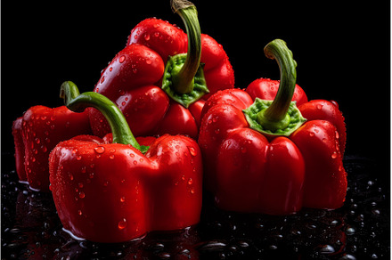 Nutritious Red bells peppers, a Food & Drink Photo by Ylivdesign