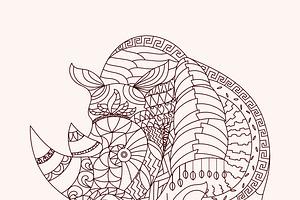 Patterned Rhino