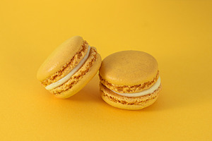 yellow macarons