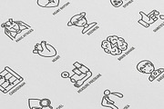 Heart Attack | 16 Thin Line Icons, an Outline Icon by Alex Blogoodf (Thumbnail 8 of 11)