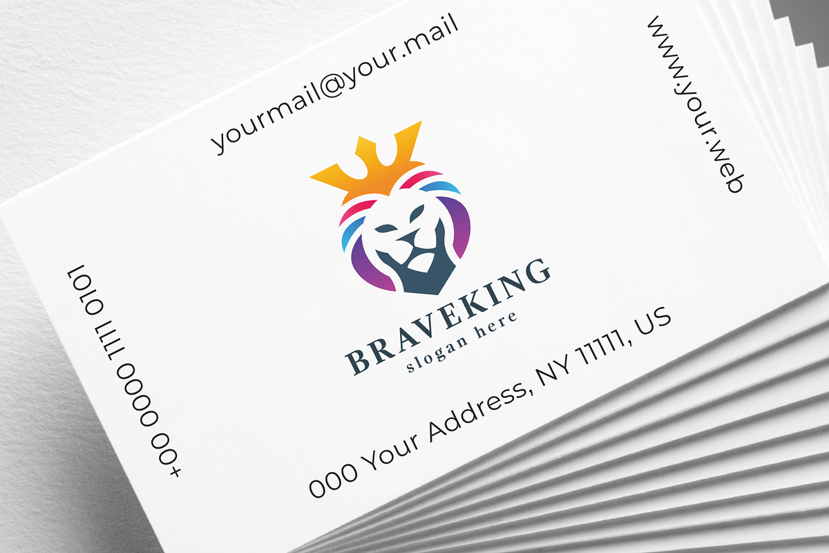 Brave King Lion Logo, a Branding & Logo Template by Design_Planet (Photo 4 of 5)