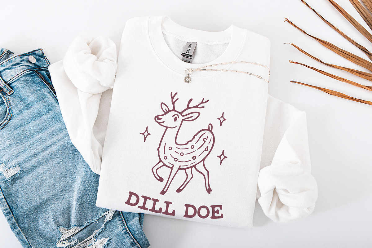 Dill Pickle Shirt PNG, Dill Doe Tee, an Illustration by SharpMarketplace (Photo 4 of 9)