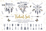 Tribal Set, an Object Graphic by Angelina De Sol (Thumbnail 1 of 6)