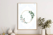 Eucalyptus Wreath Printable Art, a Decorative Illustration by DesignDevisers (Thumbnail 4 of 6)