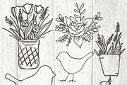 Rustic Home Decor - 50+ Handrawn Vec, a Decorative Illustration by TheLegacyBrandingCo (Thumbnail 9 of 9)