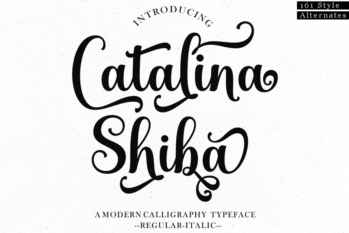 Catalina Shiba, a Script Font by Suza Studio (Photo 1 of 8)