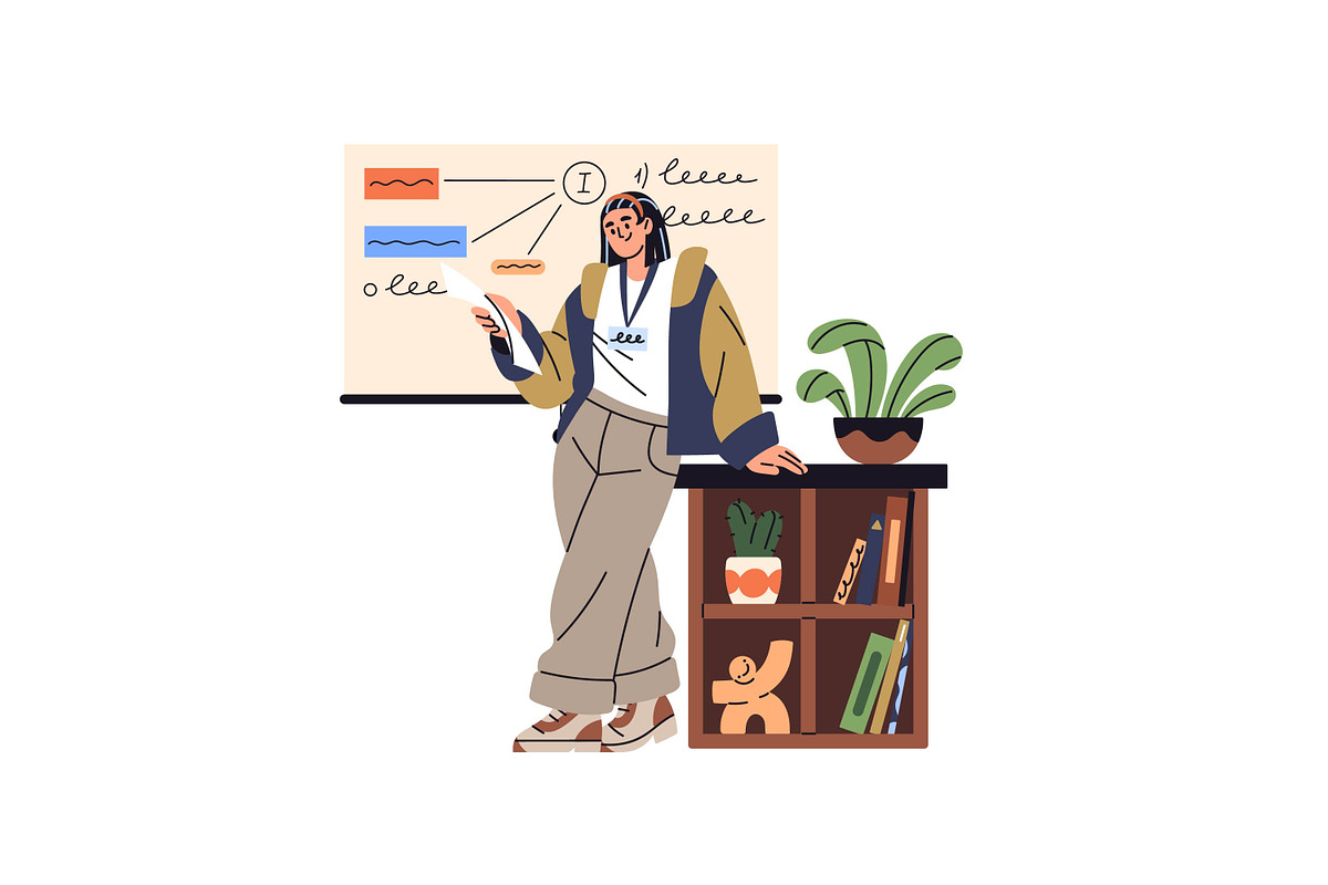 School teachers in classrooms set, an Education Illustration by PaperTrident (Photo 20 of 23)