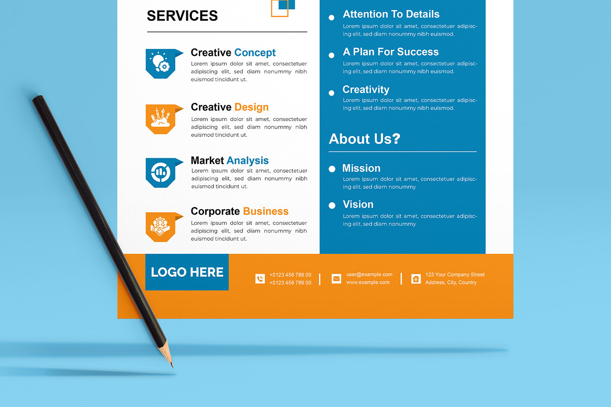 Business Marketing Flyer Design, a Flyer Template by MightyDesign (Photo 5 of 8)