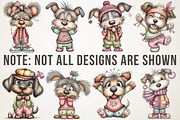 Black History Month Dog Clipart, an Animal Illustration by RobertsArt (Thumbnail 5 of 6)