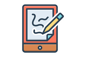 Draw creativity color icon, a Duotone Icon by Creative priyanka