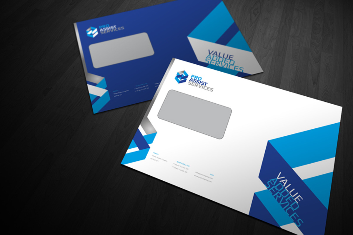 RW Clean Corporate Identity + Logo, a Stationery Template by Reclameworks (Photo 2 of 5)