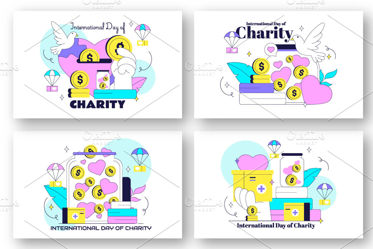 10 International Day of Charity, a Person Illustration by denayunebgt (Photo 3 of 4)